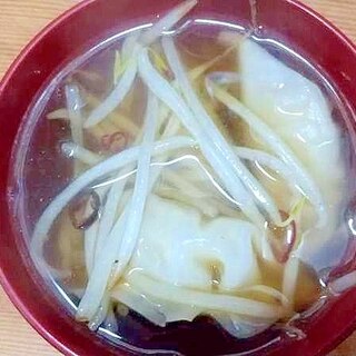 もやし餃子汁/あごだしピリ辛